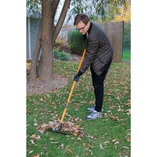 Garden rake with fiberglass handle, 14tooth, 1500mm