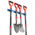 Holder for tools and handles TT5039, Alu + plastic, 4 positions, on the wall, 2-3 cm