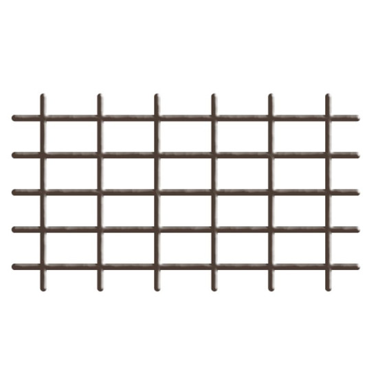 Garden Trellis 145x72,5 cm, 4/4,7 mm, brown