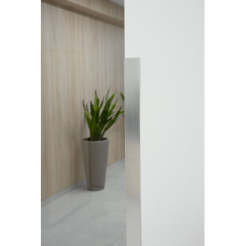 Bar Strend Pro CS147, Alu 1500x40x0.8 mm, silver glossy, 0.8 mm, corner