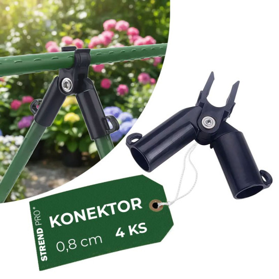 Муфта Strend рro, пластик, соединитель А для опорных стержней, 8 мм, упак. 4 шт. Муфта Strend рro, пластик, соединитель А для опорных стержней, 8 мм, упак. 4 шт.