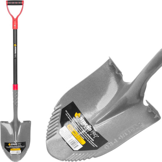 Лопата Strend Pro Garden ErgoBULL, дренажная, заостренная, с ручкой из стекловолокна D 1150 мм Лопата Strend Pro Garden ErgoBULL, дренажная, заостренная, с ручкой из стекловолокна D 1150 мм