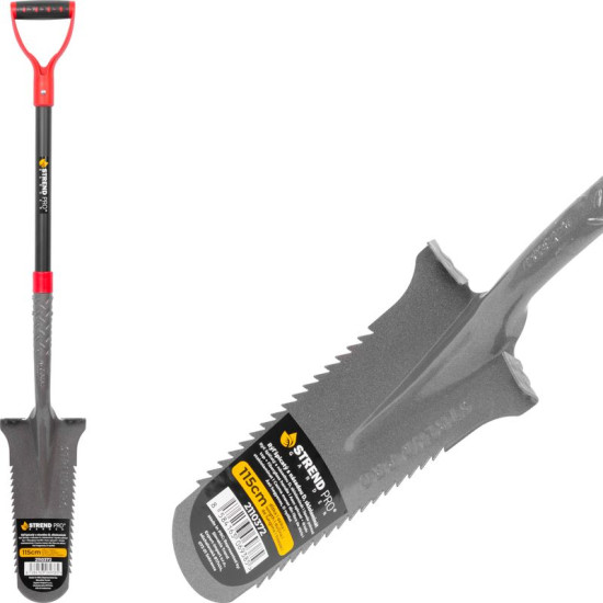 Лопата Strend Pro Garden ErgoBULL, дренажная, с ручкой из стекловолокна D 1150 мм Лопата Strend Pro Garden ErgoBULL, дренажная, с ручкой из стекловолокна D 1150 мм