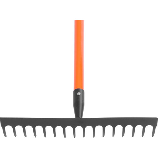 Strend Pro rake, 16 teeth, fiberglass handle, 1480 mm Strend Pro rake, 16 teeth, fiberglass handle, 1480 mm