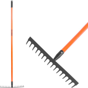 Strend Pro rake, 16 teeth, fiberglass handle, 1480 mm
