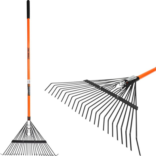 Strend Pro lehereha, 24 hammast, 58 cm, ventilaator, klaaskiust käepide 120 cm