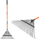 Strend Pro lehereha, 24 hammast, 58 cm, ventilaator, klaaskiust käepide 120 cm