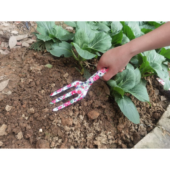 Cultivator Strend Pro, gardening, manual, flower print, metal, Ladies line Cultivator Strend Pro, gardening, manual, flower print, metal, Ladies line
