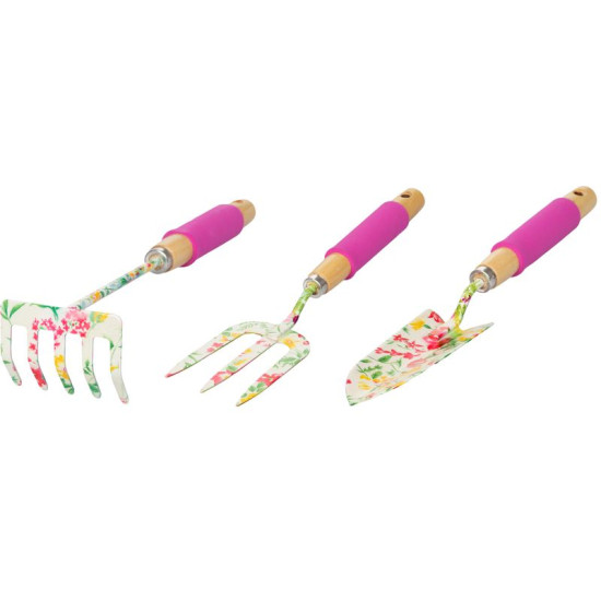 Strend Pro tool set, gardening, 3-piece, flower print, Ladies line Strend Pro tool set, gardening, 3-piece, flower print, Ladies line