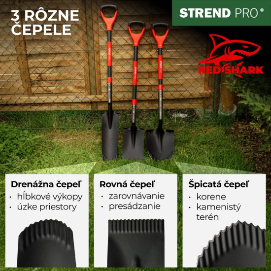 Лопата Strend Pro Premium RedShark, прямая, с деревянной ручкой D 1150 мм, гарантия 10 р, Лопата Strend Pro Premium RedShark, прямая, с деревянной ручкой D 1150 мм, гарантия 10 р,