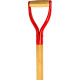 Spade Strend Pro Premium RedShark, narrow, drainage, with wooden handle D 1280 mm, warranty 10 years.