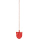 Shovel S510B Frankfurt, red, with handle, 275x240 mm Shovel S510B Frankfurt, red, with handle, 275x240 mm