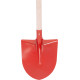 Shovel S510B Frankfurt, red, with handle, 275x240 mm Shovel S510B Frankfurt, red, with handle, 275x240 mm