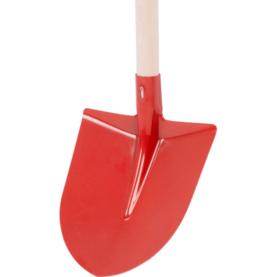 Shovel S510B Frankfurt, red, with handle, 275x240 mm Shovel S510B Frankfurt, red, with handle, 275x240 mm