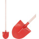 Shovel S510B Frankfurt, red, with handle, 275x240 mm Shovel S510B Frankfurt, red, with handle, 275x240 mm