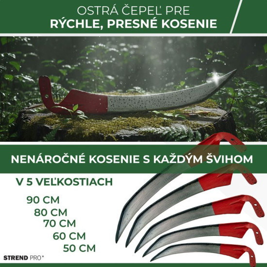 Коса 700.аIX, с металлической ручкой