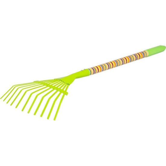 Rake Strend Pro, for lawn, children's, wood+steel, 74 cm