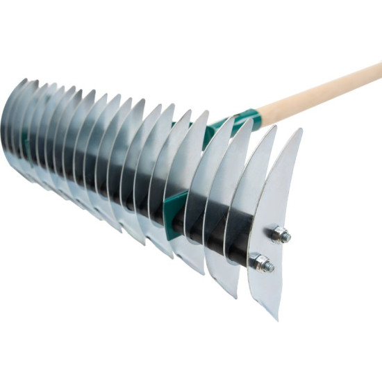 Garden rake for aeration 11teeth/21teeth + wooden handle