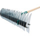 Garden rake for aeration 11teeth/21teeth + wooden handle