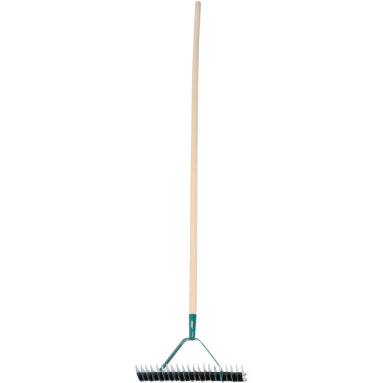 Garden rake for aeration 11teeth/21teeth + wooden handle