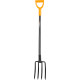 Farmers fork ErgoLine1200, 4-tooth, for digging, MattPowder