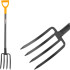 Farmers fork ErgoLine1200, 4-tooth, for digging, MattPowder