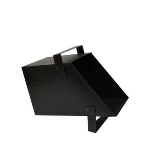 Stove scuttle lacquered, black, square Stove scuttle lacquered, black, square