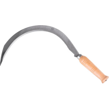 Sickle forged toothed