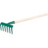 Garden rake 109/550 6 tooth, with handle