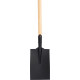 Spade flat top with wooden handle D
