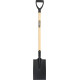 Spade flat top with wooden handle D