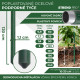 Garden pole 11/1200mm, PVC coated
