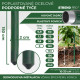 Garden pole 20/1500mm, PVC coated