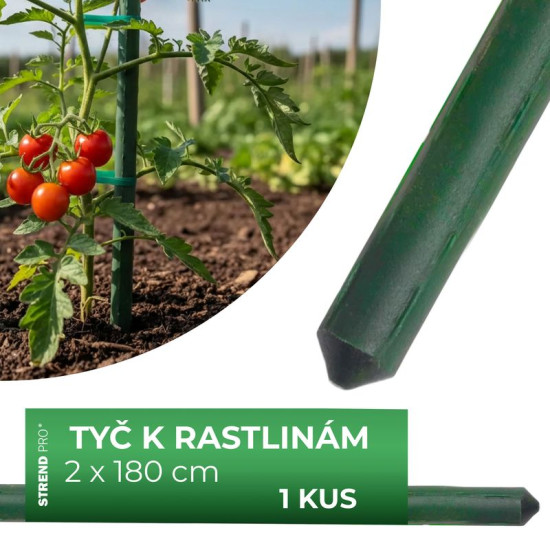 Garden pole 20/1800mm, PVC coated