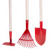 Strend Pro Herrison 9357G minitööriistade komplekt, aiandus, reha, labidas, kõblas, puidust käepide 900 mm
