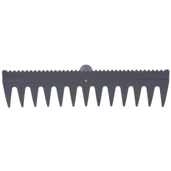 Rake R140, 13 teeth, plastic, with straightening