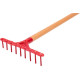Грабли Strend Pro Herrison 9357, 9 зубьев, мини, с ручкой Грабли Strend Pro Herrison 9357, 9 зубьев, мини, с ручкой
