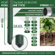 Garden pole 16/1500mm, PVC coated