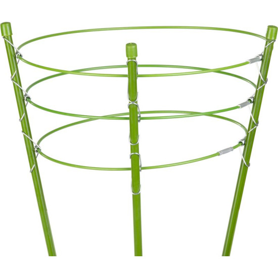 Опора для растений 090см, с покрытием из PVC, 4шт кругов, 30, 28, 26, 22см