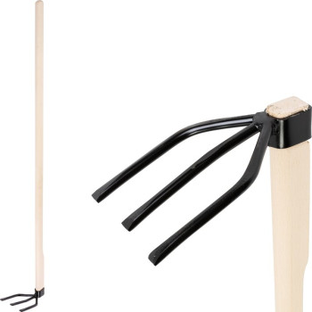 Hoe Strend Pro, 3-nurkne, puidust käepide 120 cm