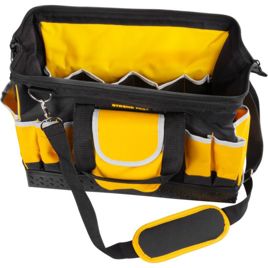Bag Strend Pro, textile, for heavy tools, closable, max. 20 kg, 44x25x24 cm