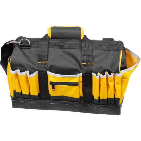 Bag Strend Pro, textile, for heavy tools, closable, max. 20 kg, 44x25x24 cm