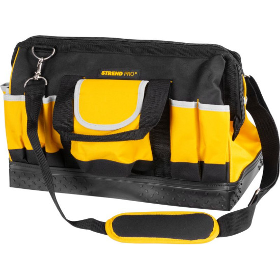 Bag Strend Pro, textile, for heavy tools, closable, max. 20 kg, 44x25x24 cm