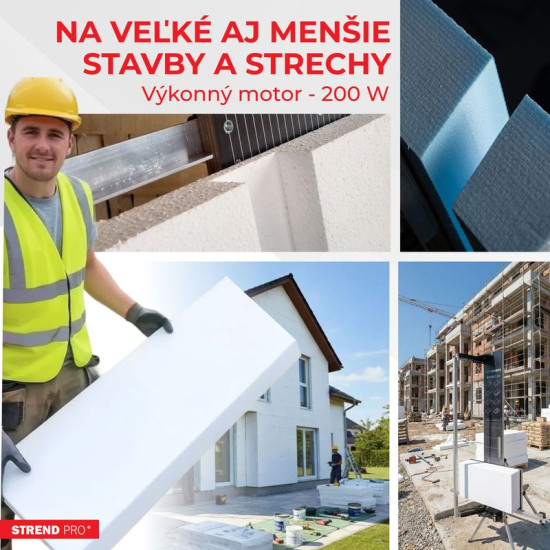 Cutter Strend Pro SDDR-140, 30–140 см, максимальный угол резки 90° для полистирола, 200 Вт, электрический, подставка