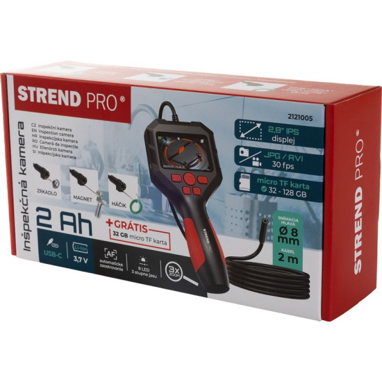Camera Strend Pro CB433, inspection, LCD, 8 mm probe, with recording function