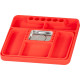 Screw container Strend Pro, magnetic, silicone, for car workshops, 272x240x25 mm