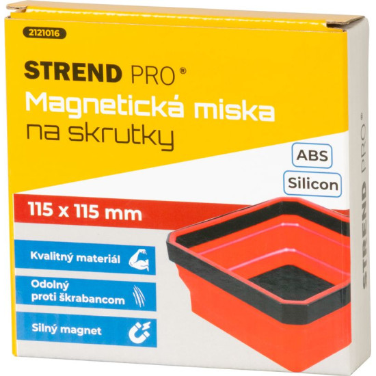 Strend Pro bowl, container, screw, magnetic, foldable, silicone, 115x115 mm Strend Pro bowl, container, screw, magnetic, foldable, silicone, 115x115 mm