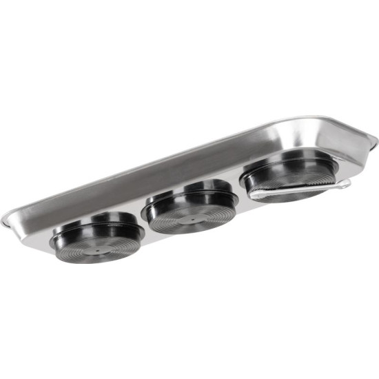 Strend Pro bowl, container, for screws, magnetic, rectangular, stainless steel, 160x360 mm Strend Pro bowl, container, for screws, magnetic, rectangular, stainless steel, 160x360 mm