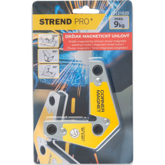 Strend Pro holder, angled, magnetic, for welders, 3", max. 9 kg Strend Pro holder, angled, magnetic, for welders, 3", max. 9 kg