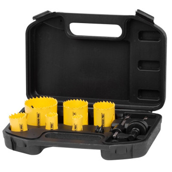 Hole saw kit Strend Pro BHS 6689, Bi-METAL, 9pcs